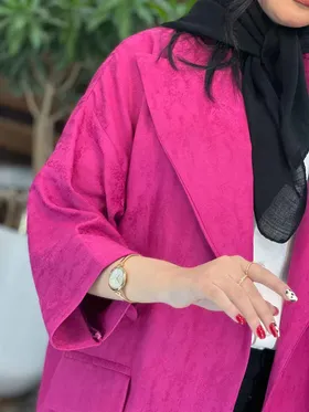 مانتو کتی چهاردکمه آستین دوبل
