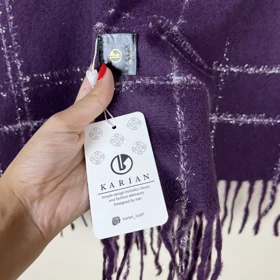 شال پاییزه موهر لمه چهارخانه 20530