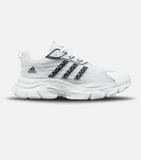 کفش کتانی مردانه و زنانه سفید مشکی Adidas Ultra Bonce مدل 9077