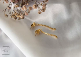 گوشواره استیل باکسی