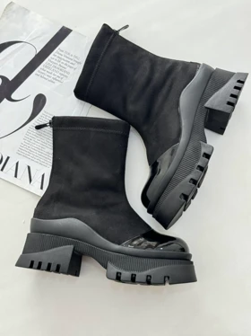 نیم بوت پشت زیپ برت 2357