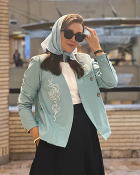 کت لینن گلدوزی