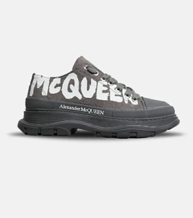کفش کتانی نیم ساق طوسی Alexander McQueen