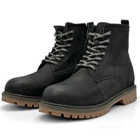 کفش نیم بوت تیم مردانه چرم طبیعی مدل 0171_Boots