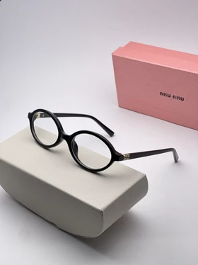 عینک محافظ چشم بلوکات طرح برند میو میو miu miu Resolution Blue Cut (مشکی بلوکات)