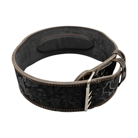 کمربند سوپر پاورلیفتینگ و بدنسازی روگ عرض سگک 10cm مدل ELM- 403E1100 مشکی سگکی