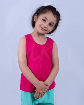 زیرپوش دخترانه رکابی الوان ساده