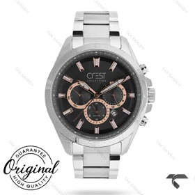 ساعت کرست مردانه 6228-5 سیلور صفحه دودی Crest-10826-G