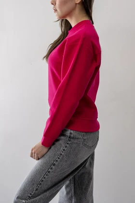 تیشرت آستین بلند دورس سرشانه افتاده زنانه