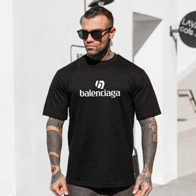 تیشرت قواره دار بالنسیاگا Balenciaga رنگ مشکی مردانه و دخترانه