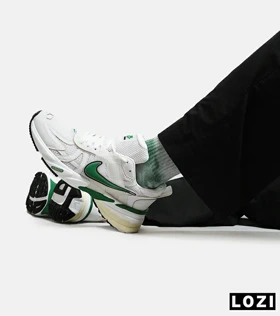 کفش کتانی مردانه و زنانه سفید سبز Nike cushlon