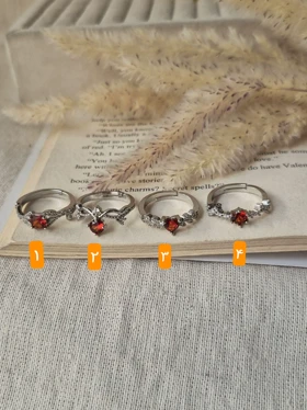 انگشتر جواهری کالکشن قرمز