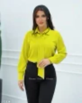 شومیز ساتن کراواتی درجه یک