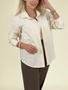 شومیز لینن زنانه کد ELVA