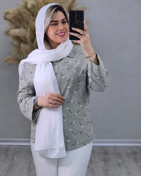 شومیز گل گچی