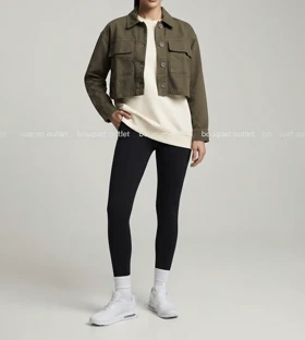 کت کراپ سدری تیره برند H&M