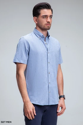 پیراهن مردانه آستین کوتاه لینن