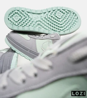 کفش کتانی بزرگ پا طوسی سبز نایک NIKE AIR FORCE