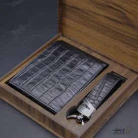 ست چرم کیف پول و جاسوئیچی mrc1318-34