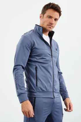 کت و شلوار ورزشی مردانه ایستاده بنزینی با زیپ قالب استاندارد - 85160 T09ER-85160