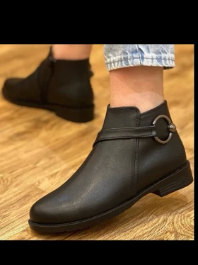 نیم بوت ساده سگک دایره