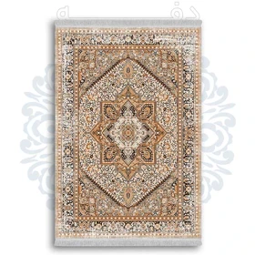 فرشینه از جنس پارچه هازان مخمل ترک طرح گلیم برند دفه کد DDGG 185