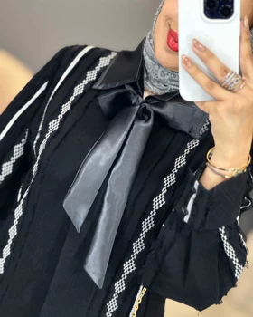 شومیز حریر کراواتی