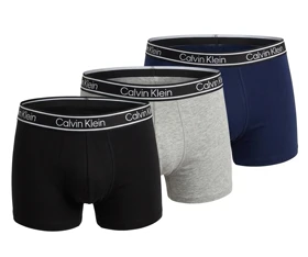 پک 3 عددی شورت مردانه نیمپا کلوین کلین (Calvin Klein) رنگ مشکی، طوسی و سورمهای
