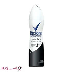 اسپری ضد تعریق زنانه رکسونا مدل invisible black and white حجم 200 میل