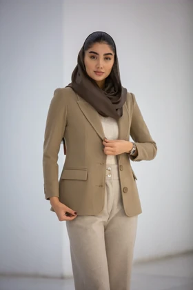 پالتو کت زنانه Zara (کرم تیره)