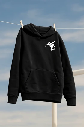 هودی مشکی اسپرت طرح مینیمال مرد عنکبوتی - فواصل