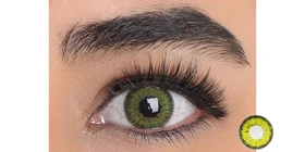 لنز رنگی فصلی سولکو کوینز توینز Soleko Queens Twins (Yellow (سبز یخی دورمشکی))