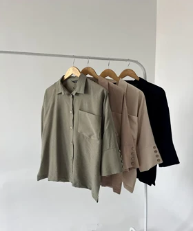 شومیز مانتویی کدSI011 برند ردا