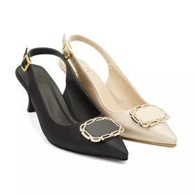 کفش مجلسی زنانه پاشنه‌دار 5 سانت مدل 400946 _ sandal valentino