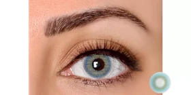لنز طبی رنگی فصلی کریستال Crystal Colors (Honey Blue (آبی عسلی))