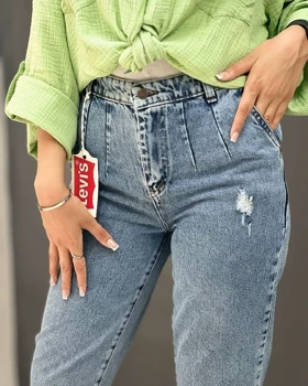 شلوار جین مام استایل
