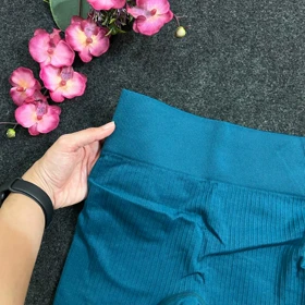 شورتک کبریتی پشت کشدار اعلا (سبزآبی)