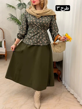 ست شومیز دامن خورشید 3922