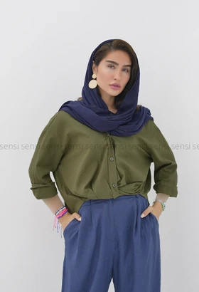 شومیز اسلپ جلو گره