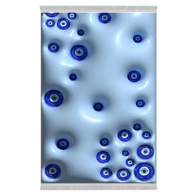 فرشینه از جنس پارچه هازان مخمل ترک طرح اتاق کودک برند دفه کد UGC 67