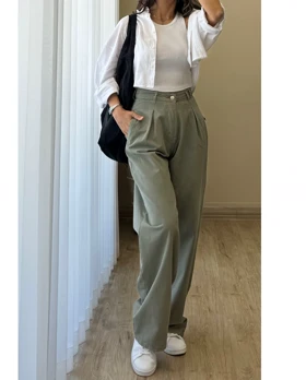 شلوار بند دار کتان