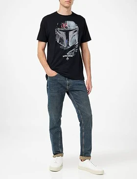 تیشرت لانگ دخترانه مندلورین تیشرت لانگ دخترانه The Mandalorian طرح Mandalorian Shadows