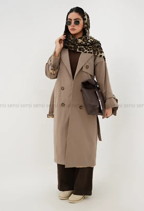 بارانی کتان جودون آستر دار@@کد1004497