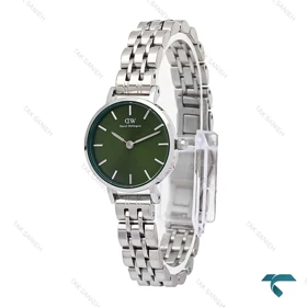 ساعت دنیل ولینگتون زنانه استیل صفحه سبز مینی DW-6310-L