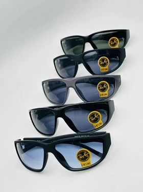 عینک افتابی برند ریبن طرح فراری با عدسی سنگRay-Ban اقساط (مشکی دودی)