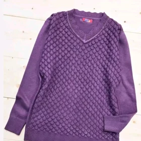 بلوز بافت گپ زنانه ترک طرح برجسته نگین‌دار