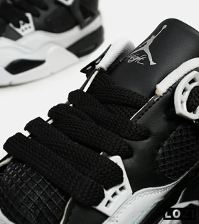 کتانی ساق‌دار مردانه مشکی سفید Nike air jordan 4
