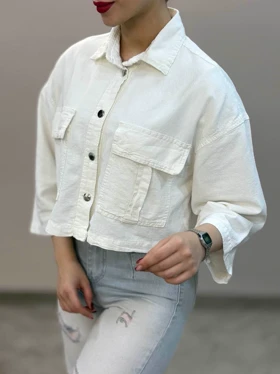 کراپ کت لینن اسپرت آمسو 13-271