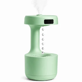 دستگاه بخور سرد و رطوبت ساز ضد جاذبه مدل Humidifier ظرفیت 600 میلی لیتر (سبز روشن)