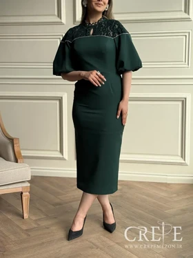 پیراهن بالاتنه گیپور نوار نگینی